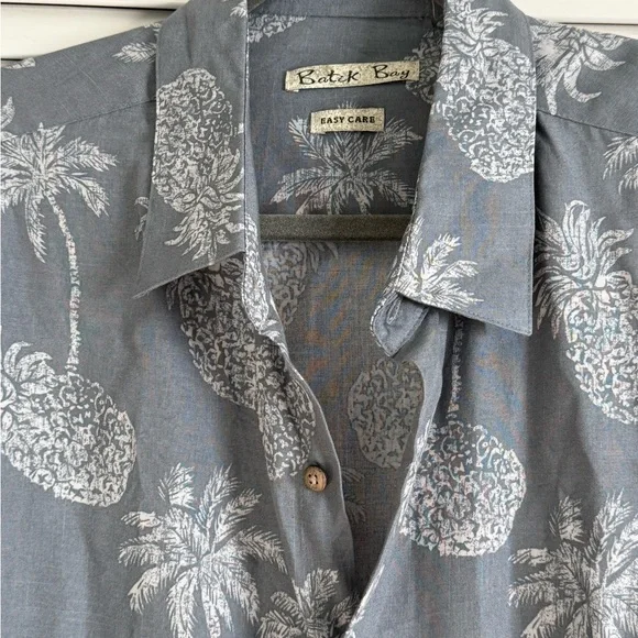Hawaiian shirt Batik Bay Palm Print Men's - Picture 2 of 4